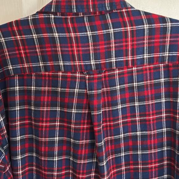 Chaps men’s XXL flannel, long sleeve button-down shirt, with square tail - Picture 3 of 9
